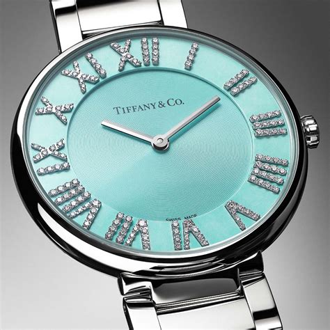 tiffany blue dial watch ladies.